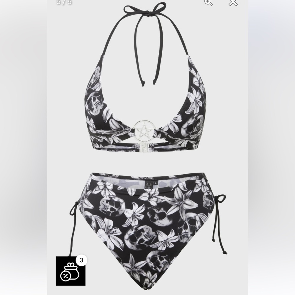 🏷️ BNWT KILLSTAR HARLETTE’S REVENGE BIKINI~XS